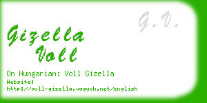 gizella voll business card